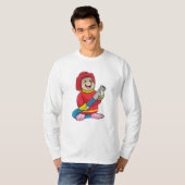 T-shirt Mole comme pompier avec tuyau (Devant entier)