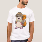 T-shirt Mole comme randonneur avec bagage (Devant)