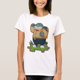 T-shirt Mole comme randonneur avec sac à dos