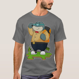T-shirt Mole comme randonneur avec sac à dos