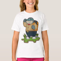Mole comme randonneur avec sac à dos