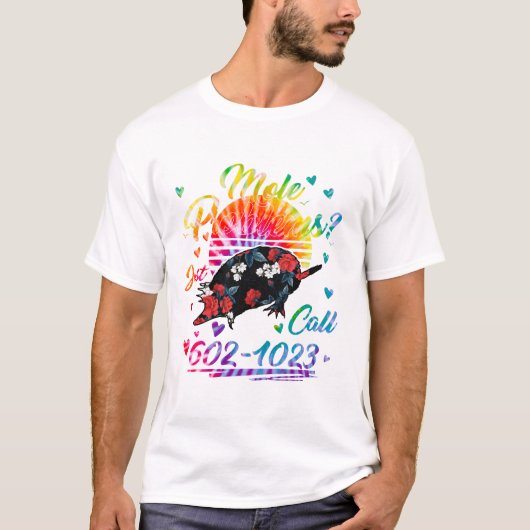 T-shirt Mole Day Mole Problems Il suffit d'appeler Avogadr (Devant)