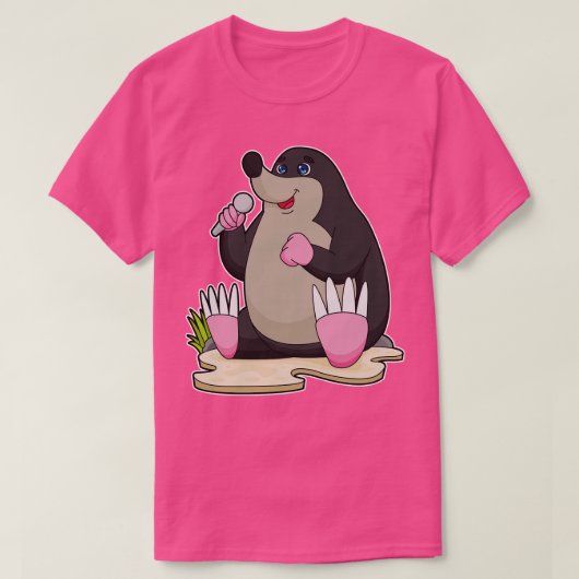T-shirt Mole en chanteur avec microphone (Design devant)