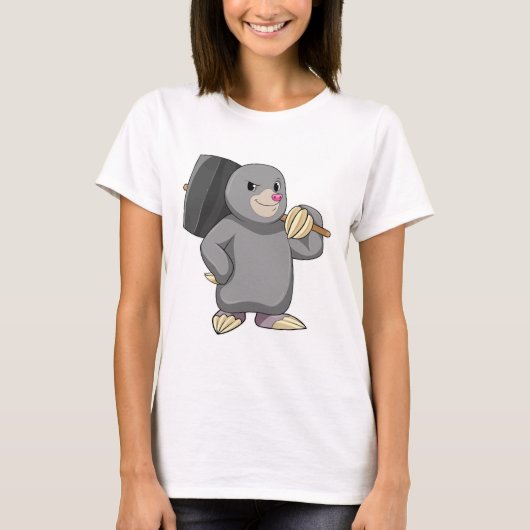T-shirt Mole en Handyman avec Hammer (Devant)