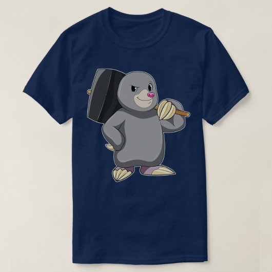 T-shirt Mole en Handyman avec Hammer (Design devant)