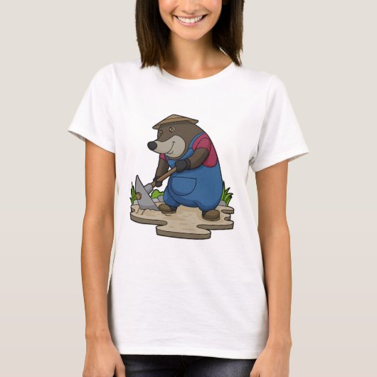T-shirt Mole en tant qu'agriculteur (Devant)
