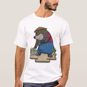 T-shirt Mole en tant qu'agriculteur