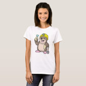 T-shirt Mole en tant que mineur avec lunette et diamant (Devant entier)