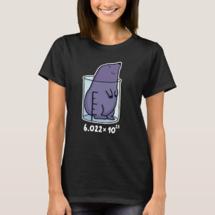 T-shirt Mole Equation Funny Mole Dans Un Jeu De Bécher Dar