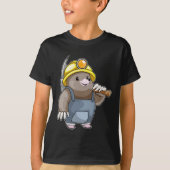 T-shirt Mole Miner Pickaxe Mines (Devant)