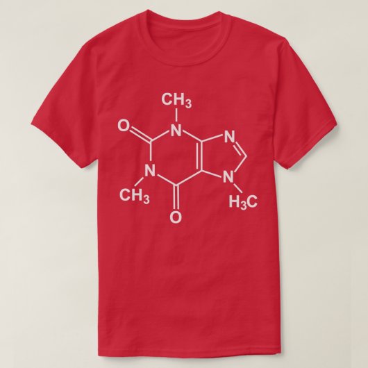T-shirt Molécule de caféine (Design devant)