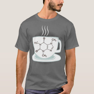 T-shirt Molécule de caféine chimique
