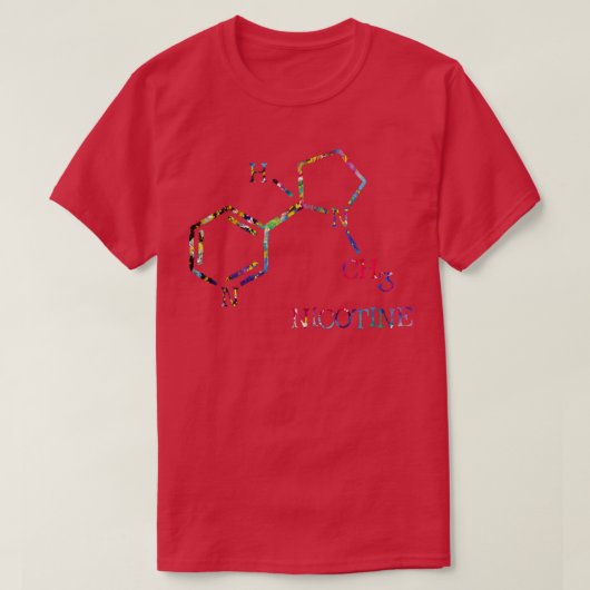T-shirt Molécule de nicotine 1 (Design devant)