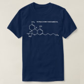 T-shirt molécule THC (Design devant)