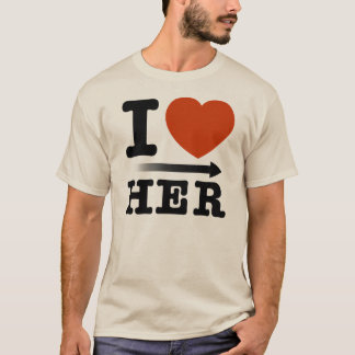 T-shirt Moleton « I Heart Her "