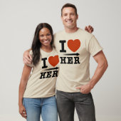 T-shirt Moleton « I Heart Her " (Unisexe)