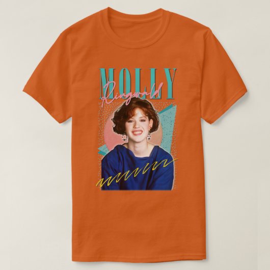 T-shirt Molly Ringwald 80s Retro Style Fan Art Design (Design devant)