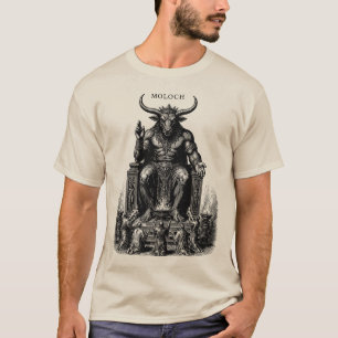 T-shirt Moloch le taureau goétique s'élève