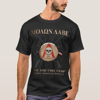 T-shirt Molon Labe - bouclier spartiate
