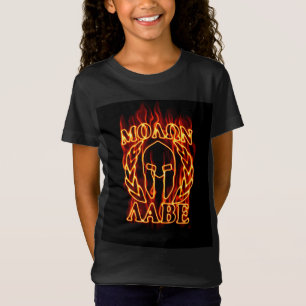 T-Shirt Molon Labe Laurels guerrier spartiate en feu