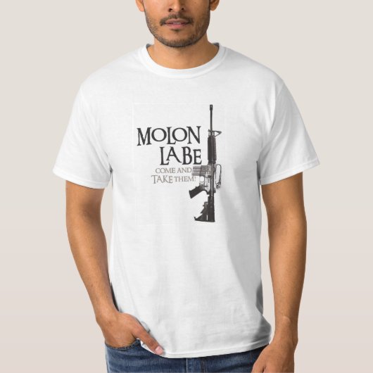 T-shirt Molon Labe - venu et les prennent (Devant)