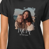 T-shirt Mom Established Script Photo 