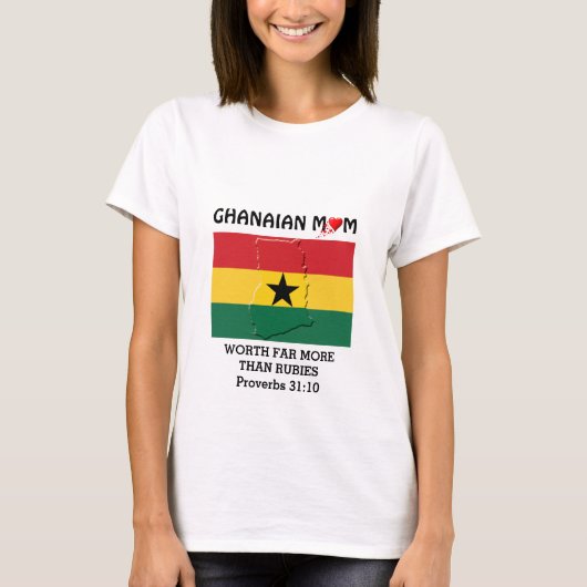 T-shirt MOM GHANÉEN |Plus que des rubis | PROVERBS 31 (Devant)