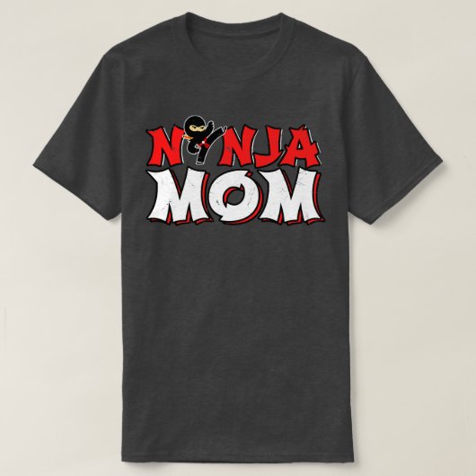 T-shirt Mom Ninja - Maman du Ninja de l'anniversai (Design devant)