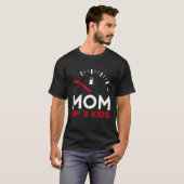 T-shirt Mom of 3 Children Mother's Day (Devant entier)