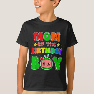 T-shirt Mom Of The Birthday Boy Funny Melon Family Party M