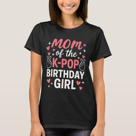 T-shirt Mom Of The K P Birthday Girl Korean P Lovers Girls (Devant)