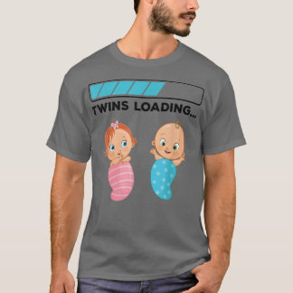 T-shirt Mom Of Twin Pregnancy Twins Loading 