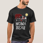T-shirt Moma Bear Pajama Red Plaid Buffalo pour moi (Devant)