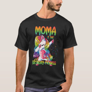 T-shirt Moma De L'Anniversaire Princesse Dabbing Unicorn G