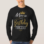 T-shirt Moma Of The Birthday Princess Birthday Party Moth<br><div class="desc">Moma Of The Birthday Princess Anniversaire Fête Mère</div>