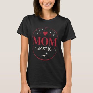 T-shirt Mombastic Red Edition – Elegant mom design for mom