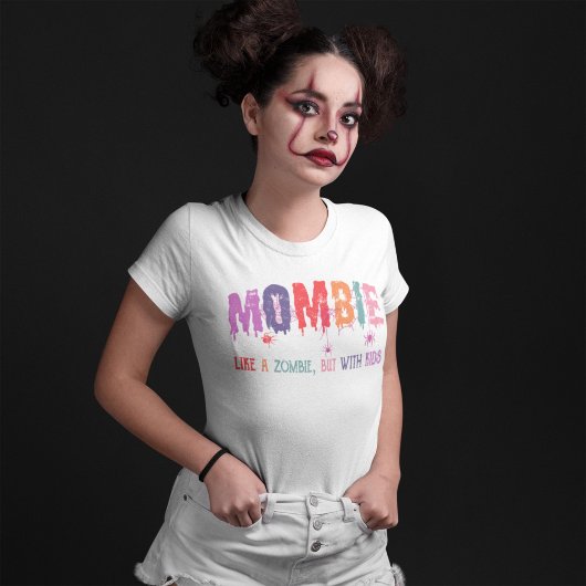 T-shirt Mombie Comme Zombie Mais Avec Enfants Araignée Hal