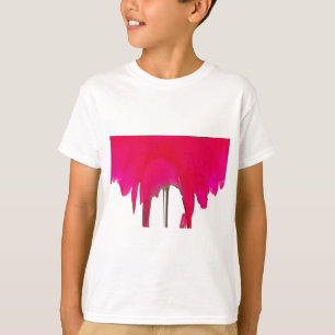 T-shirt Moment capturé : Une Élégance Pétale Rose Rouge