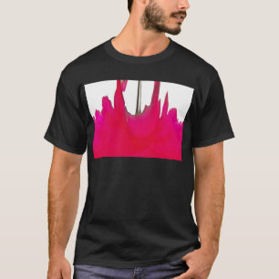 T-shirt Moment capturé : Une Élégance Pétale Rose Rouge