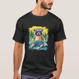 T-shirt Moment de détente avec ce raton laveur drôle en ma