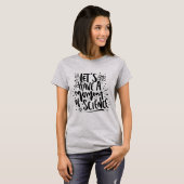 T-shirt Moment de la science | Noir Script Funny Nerd Pun (Devant entier)