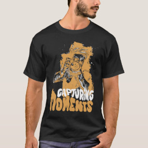 T-shirt Moments de capture Photographie joyeuse illustrati