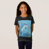 T-Shirt Moments joyeux du dauphin (Devant entier)