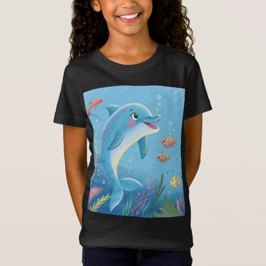 T-Shirt Moments joyeux du dauphin (Devant)