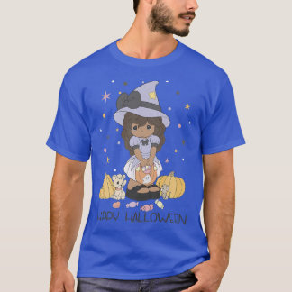 T-shirt Moments Precieux Joyeux Halloween mignonne sorcièr