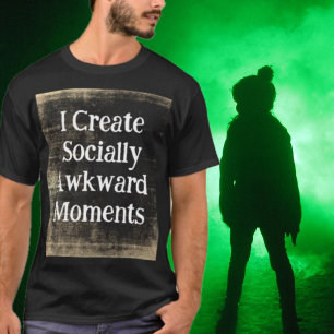 T-shirt Moments Socialement Gênants Introverti Autiste