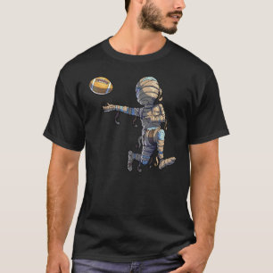 T-shirt Momie de football Halloween Hommes Garçons Footbal