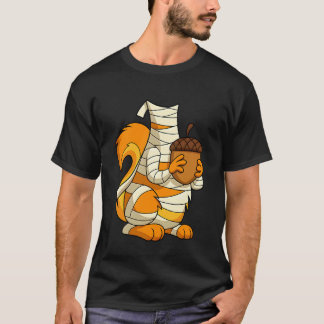 T-shirt Momie Écureuil Drôle Paresseux Costume Halloween E