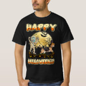 T-shirt momies chien beagle heureux halloween lune (Devant)