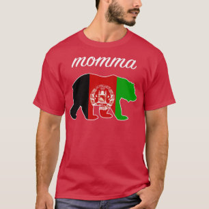 T-shirt Momma Bear Afghanistan Drapeau Afghan Roots Premiu